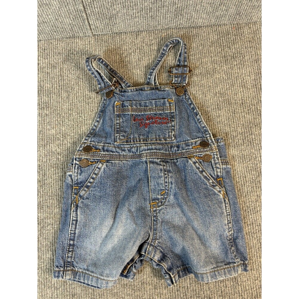 Vintage Levi Strauss Authentic Toddler boys short overall 6 9 Months